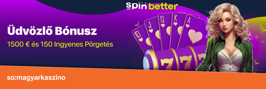 SpinBetter Üdvözlő Bónusz