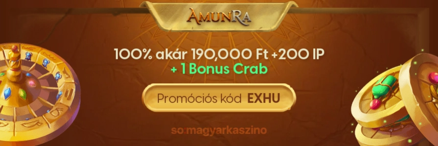 AmunRa Casino üdvözlő bónusz